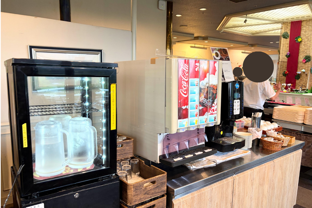 ダイヤモンド滋賀 夕食ビュッフェのドリンクバー（ソフトドリンク飲み放題）